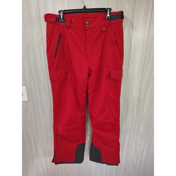 Arctic Men's Snow Pants Red Size M Regular Fit Winter Skiing Snowboarding Warm - Picture 1 of 8